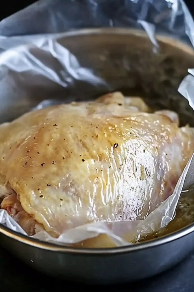 Roasted Garlic Chicken 1 Chicken brining for roasted garlic recipe