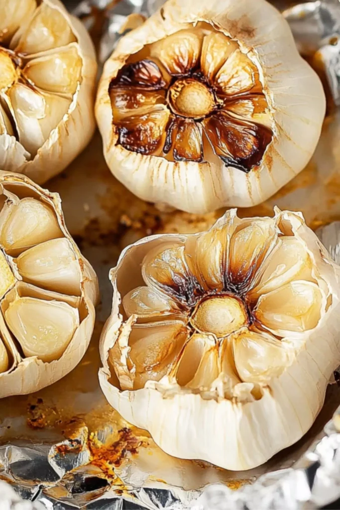 Easy Roasted Garlic Recipe 3 Deep golden roasted garlic cloves