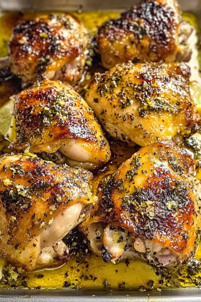 Lemon Pepper Roasted Chicken Thighs 1 Lemon pepper roasted chicken thighs
