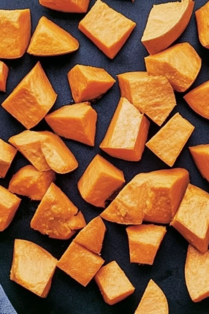 Roasted Sweet Potatoes 2 cubed sweet potatoes for roasting