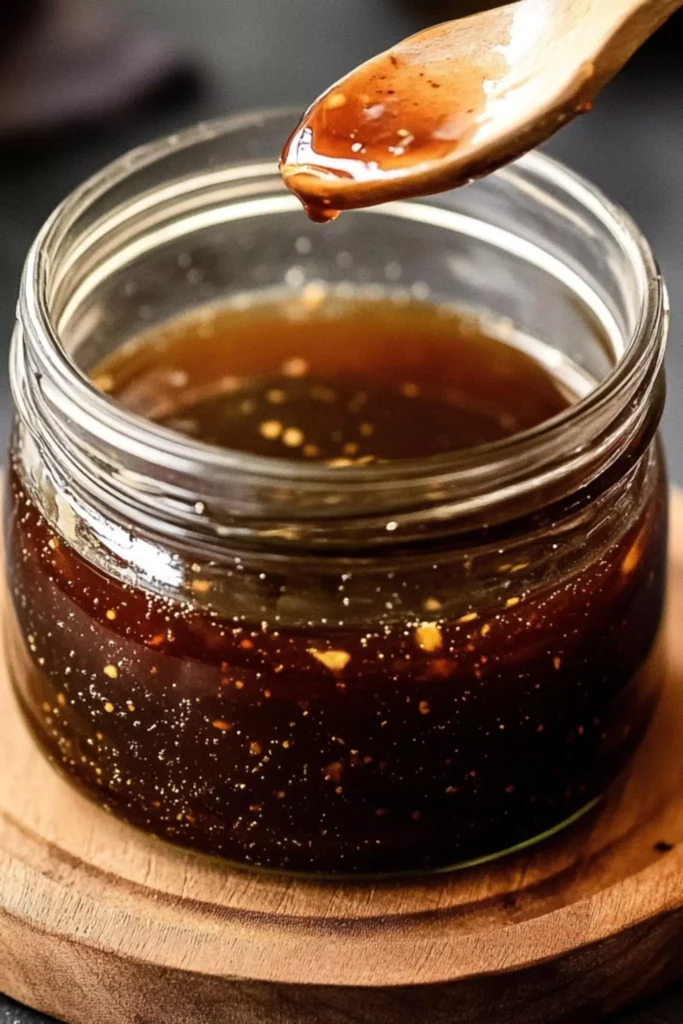 Easy Venison Roast Marinade 1 venison roast marinade on spoon